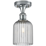 Ballston Bridal Veil Semi Flush Ceiling Light - Polished Chrome / Smoke
