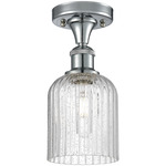 Ballston Bridal Veil Semi Flush Ceiling Light - Polished Chrome / Clear Seedy