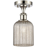 Ballston Bridal Veil Semi Flush Ceiling Light - Polished Nickel / Mercury
