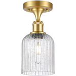 Ballston Bridal Veil Semi Flush Ceiling Light - Satin Gold / Clear Seedy