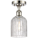 Ballston Bridal Veil Semi Flush Ceiling Light - Polished Nickel / Clear