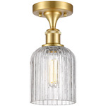 Ballston Bridal Veil Semi Flush Ceiling Light - Satin Gold / Clear