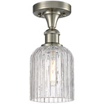 Ballston Bridal Veil Semi Flush Ceiling Light - Satin Nickel / Clear