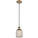 Bridal Veil 516 Cord Pendant - Brushed Brass / Mercury