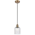Bridal Veil 516 Cord Pendant - Brushed Brass / Seedy