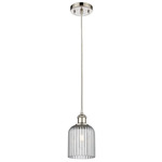 Bridal Veil 516 Cord Pendant - Polished Nickel / Light Smoke