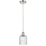 Bridal Veil 516 Cord Pendant - Polished Nickel / Seedy