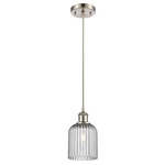 Bridal Veil 516 Cord Pendant - Brushed Satin Nickel / Light Smoke