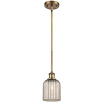 Bridal Veil 516 Stem Pendant - Brushed Brass / Mercury