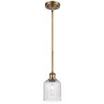 Bridal Veil 516 Stem Pendant - Brushed Brass / Seedy