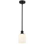 Bridal Veil 516 Stem Pendant - Matte Black / Gloss White