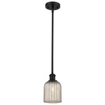 Bridal Veil 516 Stem Pendant - Matte Black / Mercury