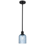 Bridal Veil 516 Stem Pendant - Matte Black / Princess Blue