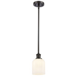 Bridal Veil 516 Stem Pendant - Oil Rubbed Bronze / Gloss White