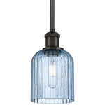 Bridal Veil 516 Stem Pendant - Oil Rubbed Bronze / Blue