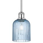 Bridal Veil 516 Stem Pendant - Polished Chrome / Blue