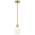Bridal Veil 516 Stem Pendant - Satin Gold / Gloss White