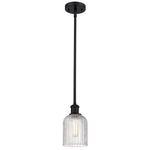 Bridal Veil 516 Stem Pendant - Matte Black / Clear