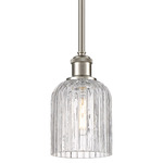 Bridal Veil 516 Stem Pendant - Satin Nickel / Clear
