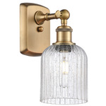 Bridal Veil 516 Wall Sconce - Brushed Brass / Seedy