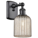 Bridal Veil 516 Wall Sconce - Matte Black / Mercury