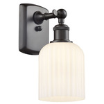 Bridal Veil 516 Wall Sconce - Oil Rubbed Bronze / Gloss White