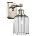 Bridal Veil 516 Wall Sconce - Brushed Satin Nickel / Light Smoke