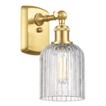 Bridal Veil 516 Wall Sconce - Satin Gold / Clear