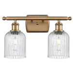 Bridal Veil 516 Bathroom Vanity Light - Brushed Brass / Seedy
