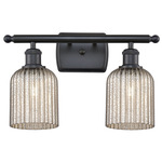 Bridal Veil 516 Bathroom Vanity Light - Matte Black / Mercury