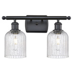 Bridal Veil 516 Bathroom Vanity Light - Matte Black / Seedy