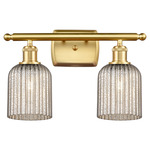 Bridal Veil 516 Bathroom Vanity Light - Satin Gold / Mercury