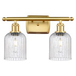 Bridal Veil 516 Bathroom Vanity Light - Satin Gold / Seedy