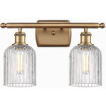 Bridal Veil 516 Bathroom Vanity Light - Brushed Brass / Clear