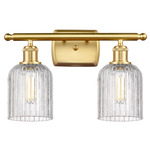 Bridal Veil 516 Bathroom Vanity Light - Satin Gold / Clear