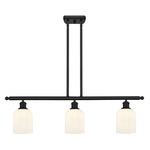 Bridal Veil 516 Linear Chandelier - Matte Black / Gloss White