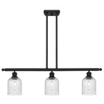 Bridal Veil 516 Linear Chandelier - Matte Black / Seedy