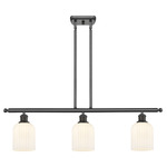 Bridal Veil 516 Linear Chandelier - Oil Rubbed Bronze / Gloss White