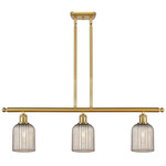 Bridal Veil 516 Linear Chandelier - Satin Gold / Mercury