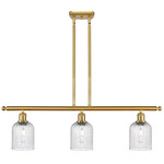 Bridal Veil 516 Linear Chandelier - Satin Gold / Seedy