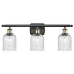 Bridal Veil 516 Bathroom Vanity Light - Black / Antique Brass / Seedy