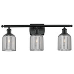 Bridal Veil 516 Bathroom Vanity Light - Matte Black / Light Smoke