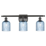 Bridal Veil 516 Bathroom Vanity Light - Oil Rubbed Bronze / Princess Blue