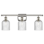 Bridal Veil 516 Bathroom Vanity Light - Polished Nickel / Seedy