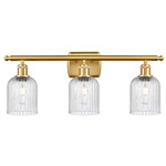 Bridal Veil 516 Bathroom Vanity Light - Satin Gold / Seedy