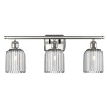 Bridal Veil 516 Bathroom Vanity Light - Brushed Satin Nickel / Light Smoke