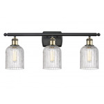 Bridal Veil 516 Bathroom Vanity Light - Black Antique Brass / Clear