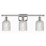 Bridal Veil 516 Bathroom Vanity Light - Polished Nickel / Clear