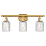 Bridal Veil 516 Bathroom Vanity Light - Satin Gold / Clear