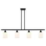 Bridal Veil 516 Linear Chandelier - Matte Black / Gloss White